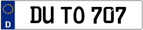 Trailer License Plate